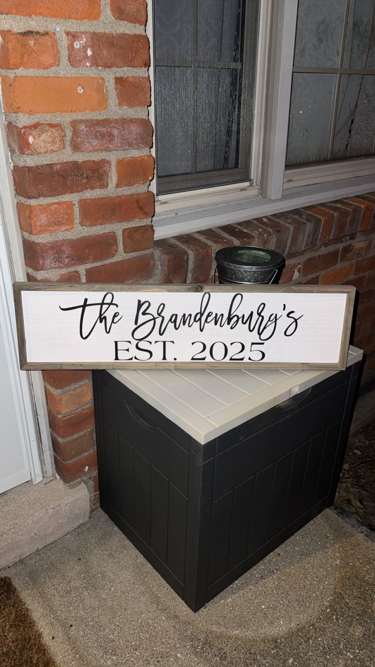 Personalized Last Name Sign with Names and Established Date