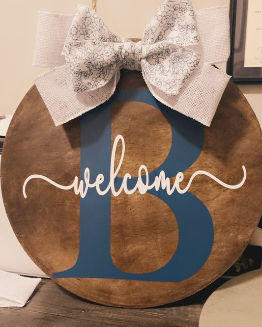Initial Welcome 19 inch
