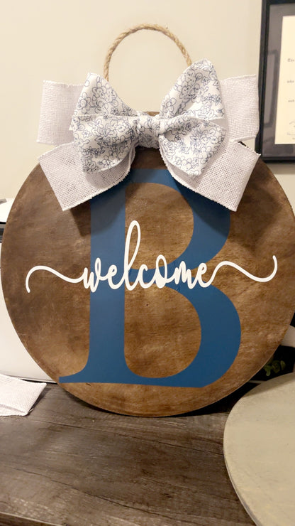 Initial Welcome 19 inch